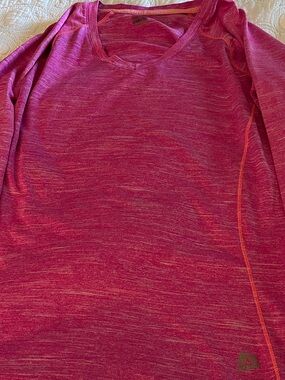 RBX Women's Pink Heather Long-Sleeve Athletic Top